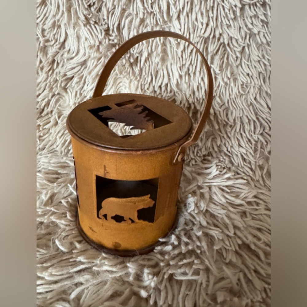 Rustic Outdoor themed Candle Holder